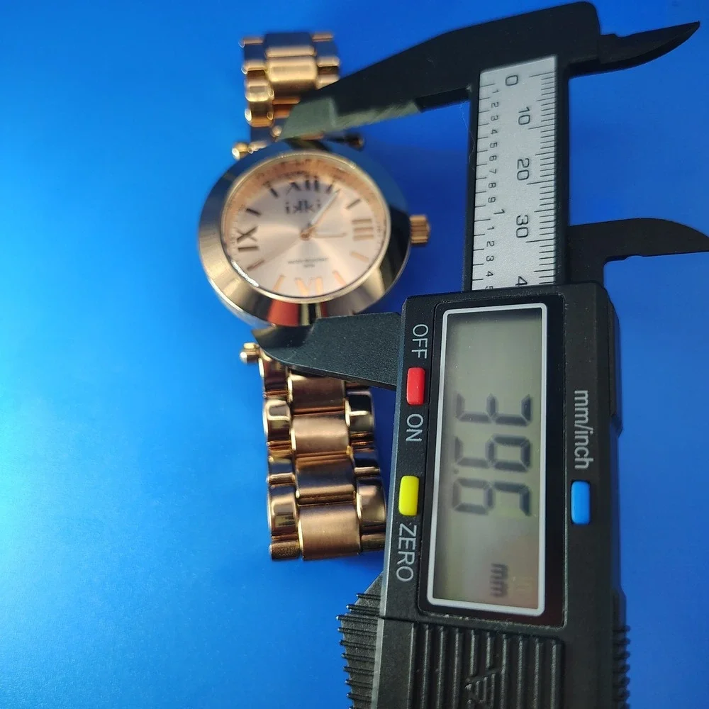 Kiki‎ New York Rose Gold 40mm Women's Quartz Watch Stainless Steel Bracelet